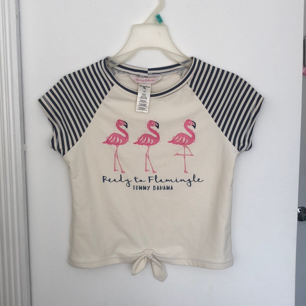 Rashguard from tommy bahama with flamingo